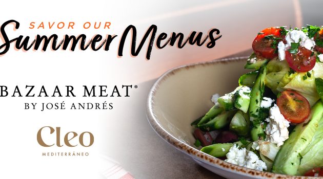 Summer Menus at Cleo and Bazaar Meat